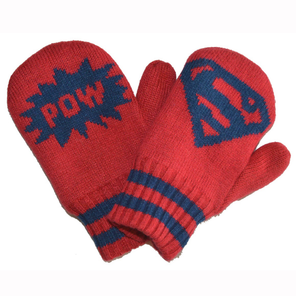 GAP Accessories Baby Gap Nwt Superman Fleece Lined Mittens Xss
